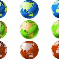 VECTOR WORLD GLOBES