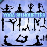 Vector Yoga Silhouettes