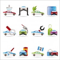 vehicle maintenance icon vector 2