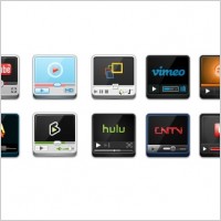 Video Websites Player ICON icons pack