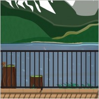 view from the lake