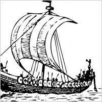 Viking Ship clip art