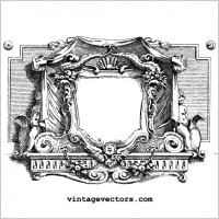 Vintage Cartouche Vector Graphic