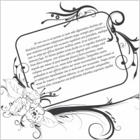 Vintage floral frame
