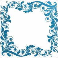 Vintage Floral Frame Vector Illustration