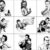 vintage print ads brush