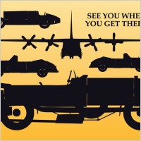 Vintage Travel Silhouettes