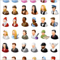 Vista Style People Icons Set icons pack