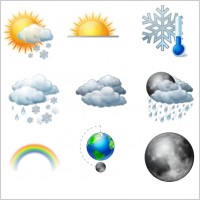 Vista Style Weather Icons Set icons pack