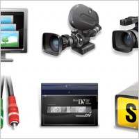 Vista video production icons icons pack