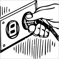 Wall Plug clip art