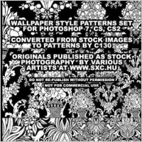 Wallpaper Style Patterns Set