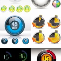 watch and instrument vector