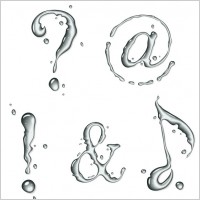 water symbol vector