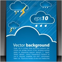 weather effects card 05 vector