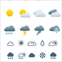 weather icons vector