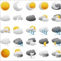 Weather Icons Vector Graphic