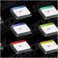 web2.0 three-dimensional calendar icon vector material
