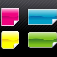 web 20 style vector angular button