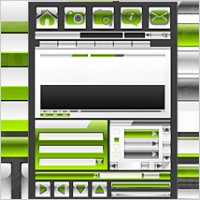 Web Design decorative crystal material vector style icon