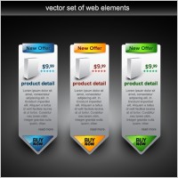 web design decorative elements vector