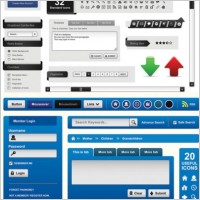 web design elements vector