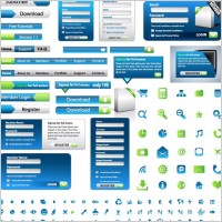 Web Design Elements Vector Set