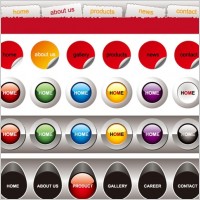web design vector navigation menu