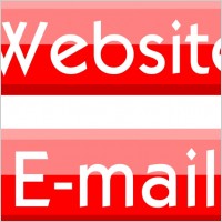 Website/E-mail buttons