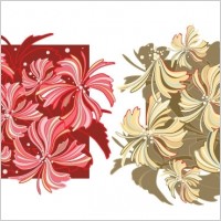 Whispy Flower Vector Wallpaper- Free