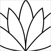 White Lotus Flower clip art