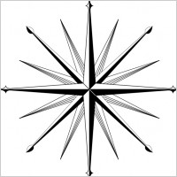 Wind Rose Compass Rose clip art