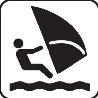 Wind Surfing clip art