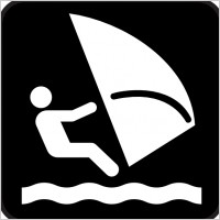 Wind Surfing clip art