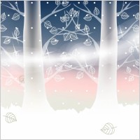 Winter Landscape Vector