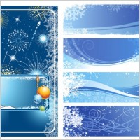winter vector background