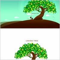 wishing tree vector