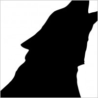 Wolf Head Howl clip art