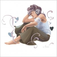 Woman Listening To Music
