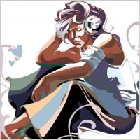 Woman Listening To Music