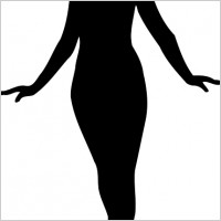 Graphic Design Logo on Vector Art Silhouette Of Woman Sitting Free Vector For Free Download