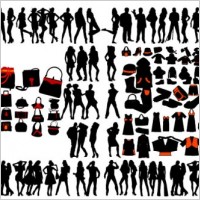 women and women clothes vector