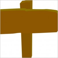 Wood Sign Post Direction clip art