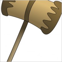 Wooden Mallot clip art