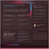 WordPress Personal Website PSD