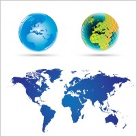 world map 02 vector
