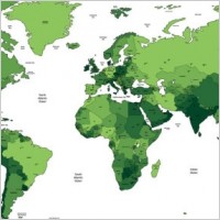 world map 04 vector