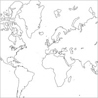 World  Clip  on World Map Vector Outline Free Vector For Free Download  About 11 Files