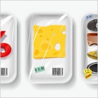 wrap packaging vector goods