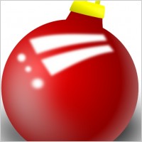Xmas Ornament Shiney Ball clip art